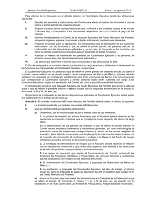 (Primera Sección-Vespertina) DIARIO OFICIAL Lunes 11 de agosto de 2014 
Para efectos de lo dispuesto en el párrafo anterio...