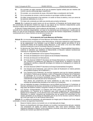 Lunes 11 de agosto de 2014 DIARIO OFICIAL (Primera Sección-Vespertina) 
IV. Por incumplir con algún requisito de los que e...
