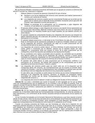 Lunes 11 de agosto de 2014 DIARIO OFICIAL (Primera Sección-Vespertina) 
B. Las Personas Morales o empresas productivas del...