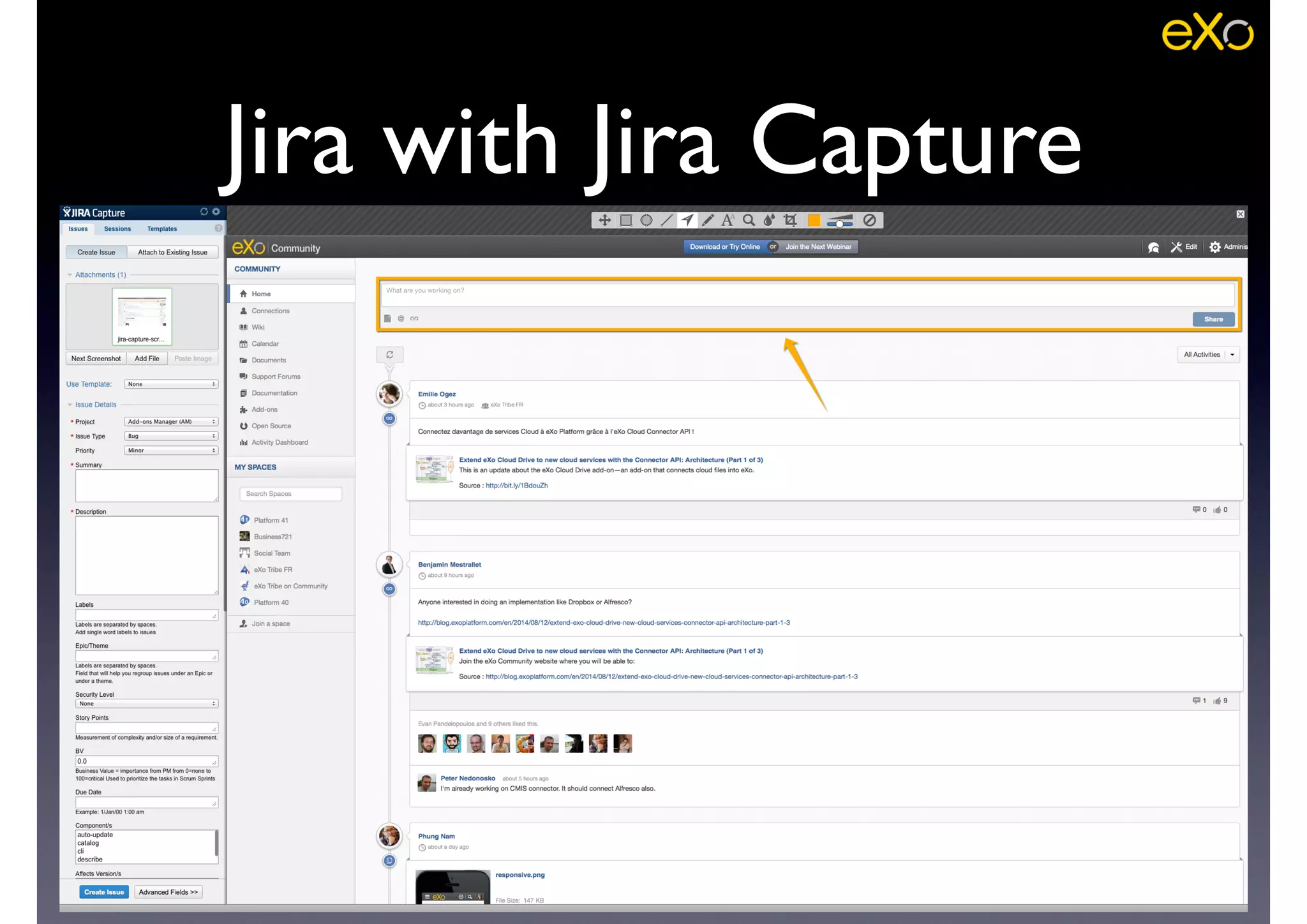 Jira with Jira Capture
 