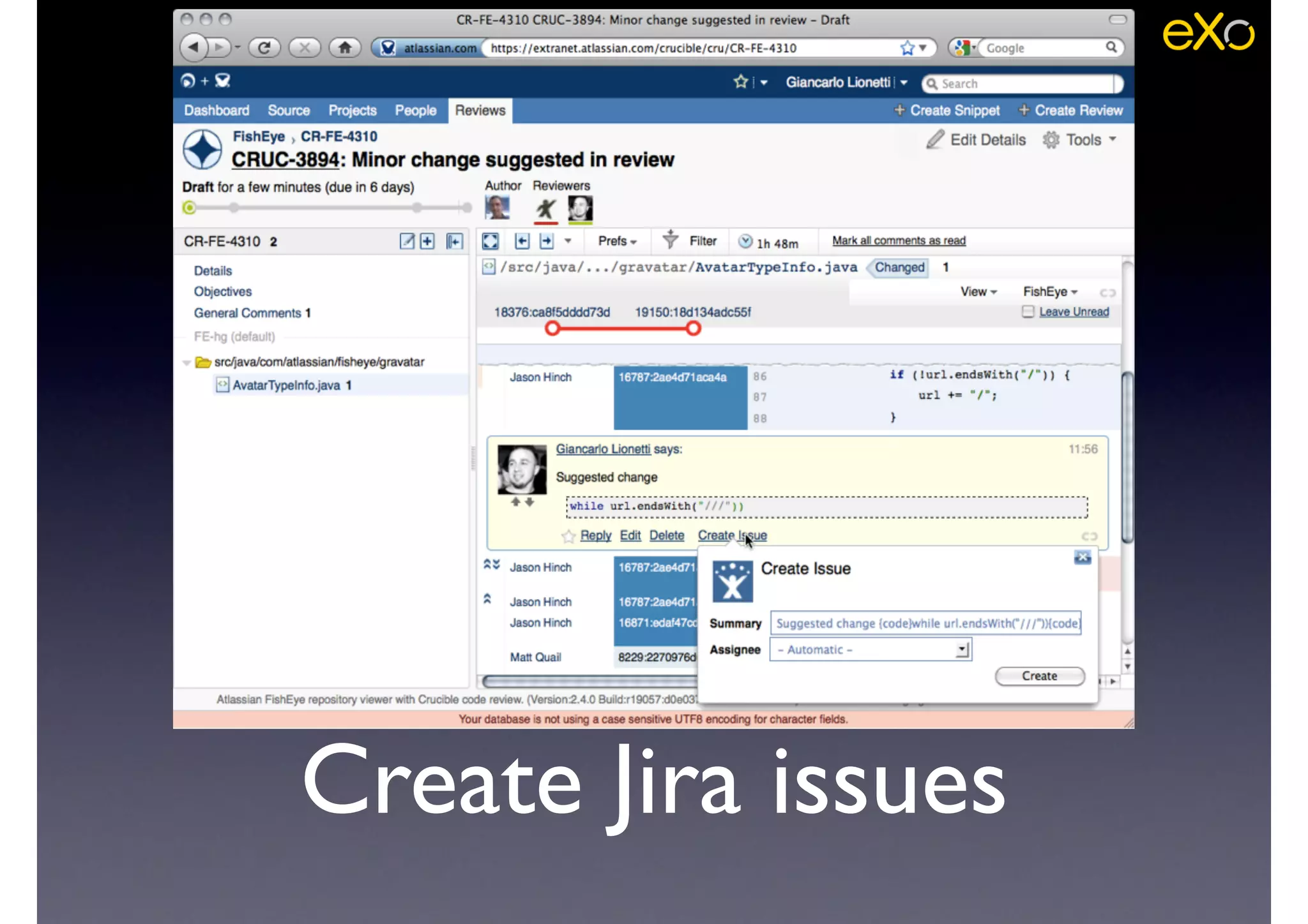 Create Jira issues
 
