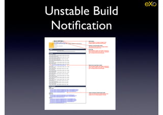 Unstable Build
Notiﬁcation
 