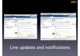 Live updates and notiﬁcations
 