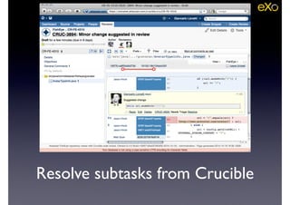 Resolve subtasks from Crucible
 