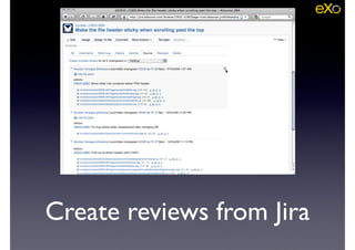Create reviews from Jira
 