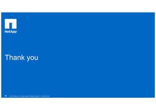 ストレージレイヤでの仮想マシン変換 
 通称「NetApp Shift」 
 VMDKの仮想マシンをVHDXに超高速変換できるコマンド 
 元のファイルを保持したままファイルベースでクローン＆変換を同時に実施 
 コマンドはNetApp powershell tool kitとして提供 
© 2014 NetApp, Inc. All rights reserved. NetApp Proprietary 32 – Limited Use Only 
 