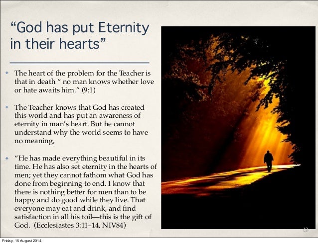 meaning life 1 ecclesiastes of Book of The Ecclesiastes