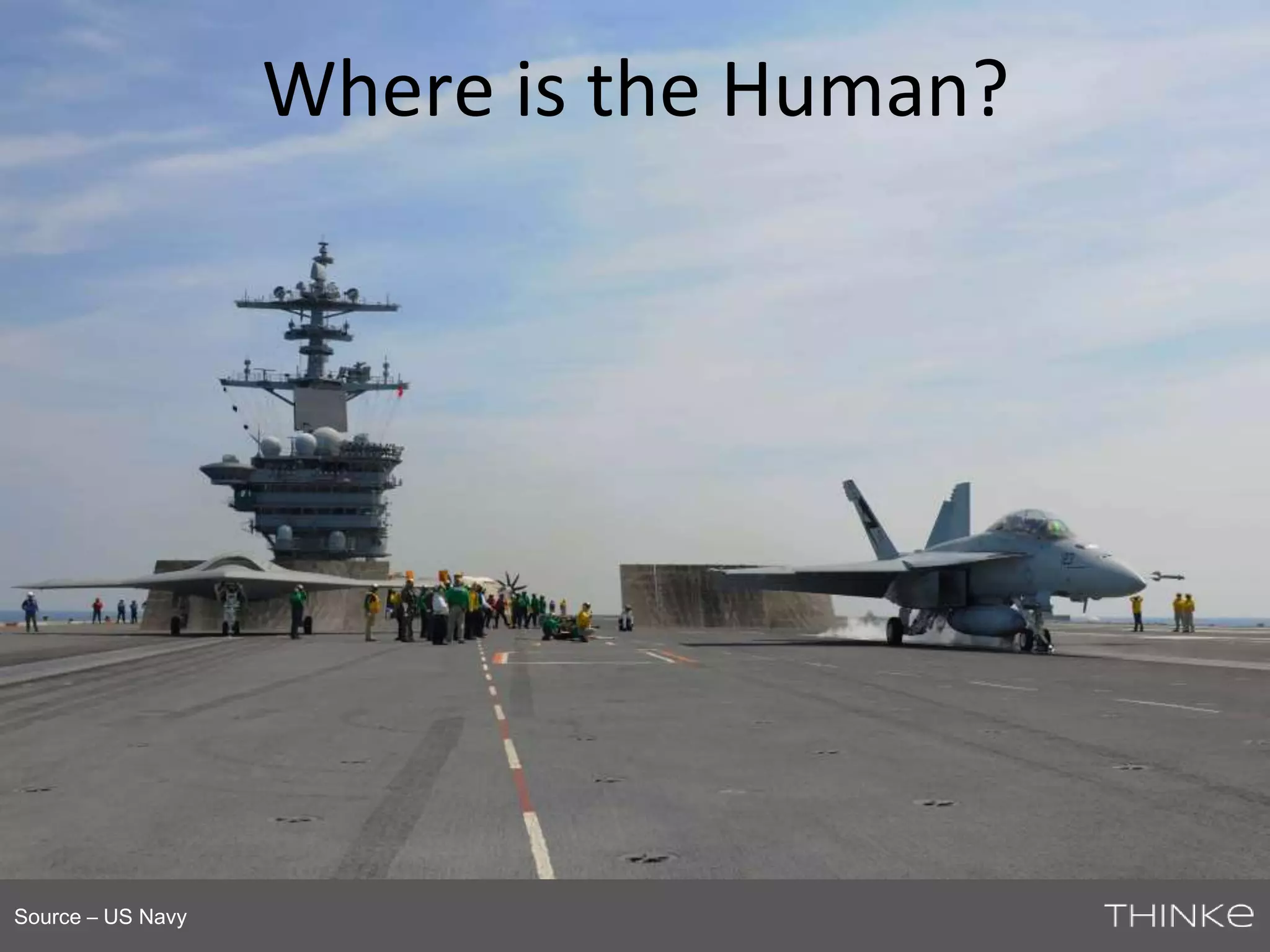 Source – US Navy 
Where is the Human? 
 