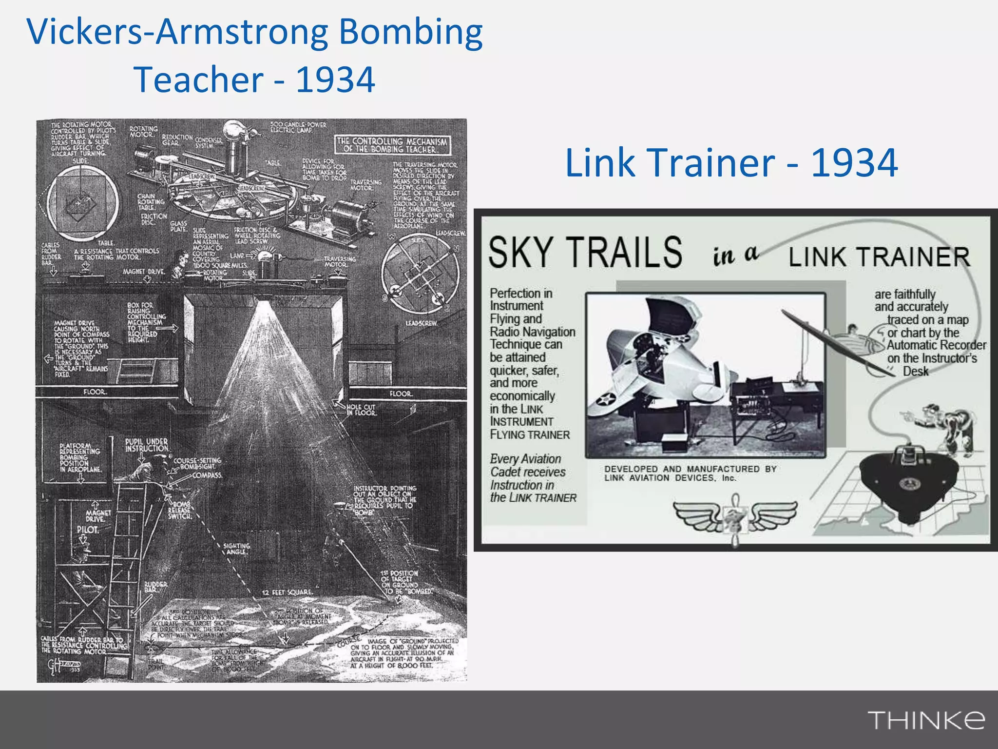 Vickers-Armstrong Bombing 
Teacher - 1934 
Link Trainer - 1934 
 