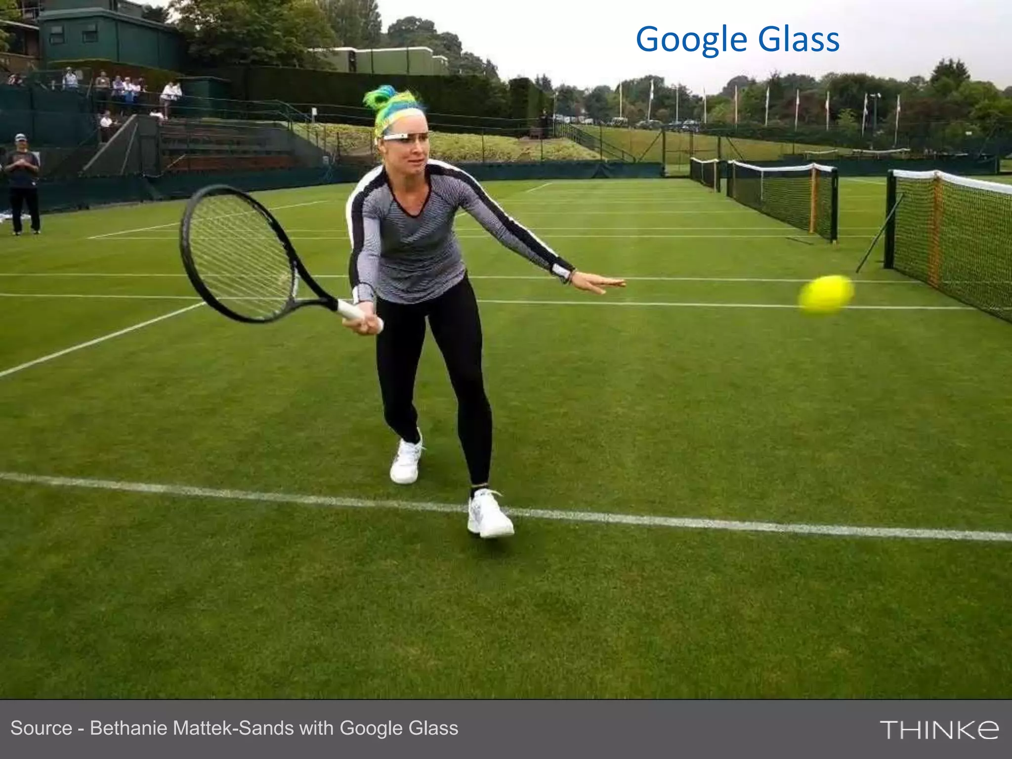 Source - Bethanie Mattek-Sands with Google Glass 
Google Glass 
 