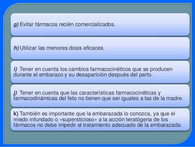 Farmacoterapia En El Embarazo