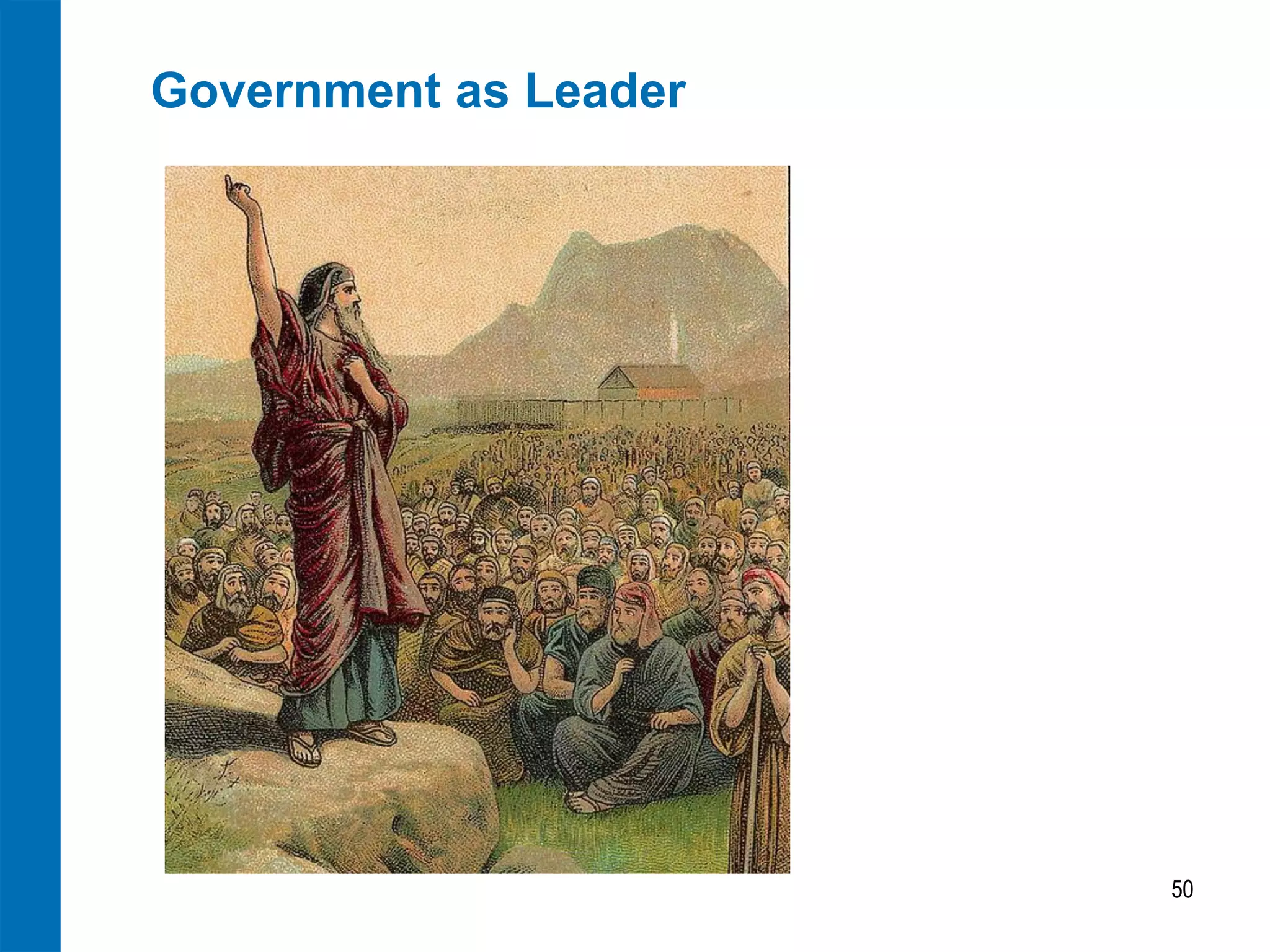 Government as Leader 
50  