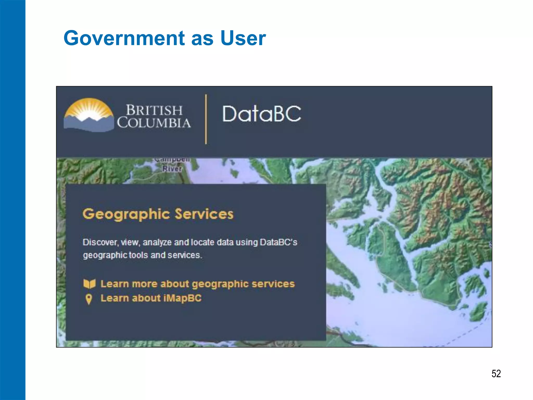 Government as User 
52  