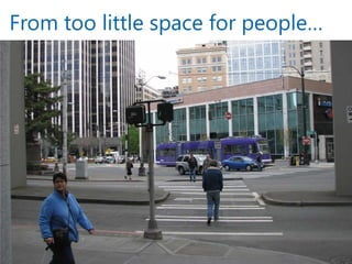 From too little space for people…  