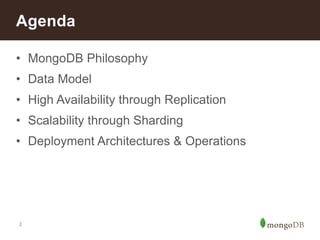 MongoDB Operations for Developers | PPTX