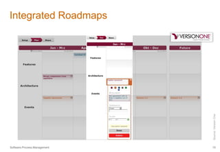 Integrated Roadmaps 
Source: Version One 
Software.Process.Management 15 
 