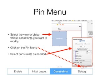 Adjusting to Auto Layout (Tutorial / Tips for iOS Auto Layout) | PDF