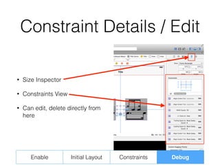 Adjusting to Auto Layout (Tutorial / Tips for iOS Auto Layout) | PDF
