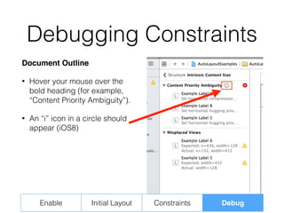 Adjusting to Auto Layout (Tutorial / Tips for iOS Auto Layout) | PDF