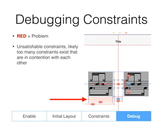Adjusting to Auto Layout (Tutorial / Tips for iOS Auto Layout) | PDF