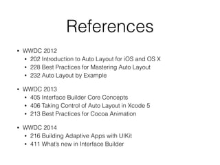 Adjusting to Auto Layout (Tutorial / Tips for iOS Auto Layout) | PDF