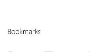 Query Consistency 
• デフォルトでは、ユーザー定義のリソースに対するクエリの整合性レ 
ベルは、読み取りの場合と同じ 
• デフォルトでは、indexは、collection のdocumentの、各insert, replace, 
deleteで、同期的に更新 
• queryは、document reads と同じ整合性レベルで実行 
• DocumentDBでは、特定のcollectionでindexの遅延更新で、write 
optimized と、documentの継続的な（だらだらとした）書込（sustained 
volumes of document writes）をサポート 
• Lazy indexing は、書込パフォーマンスをブースト 
• primarily read-heavy なワークロードでのバクルロードに最適 
2014/9/20 kyrt @takekazuomi 32 
 