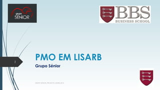 PMO EM LISARB 
Grupo Sénior 
GRUPO SÉNIOR_PROJECTO LISARB_2014 
1 
 
