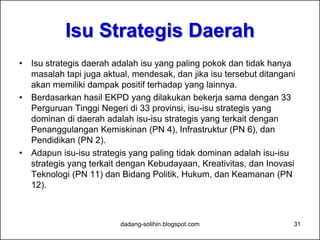 Capaian Misi 3:
Memperkuat Dimensi Keadilan di Semua Bidang
dadang-solihin.blogspot.com 31
 