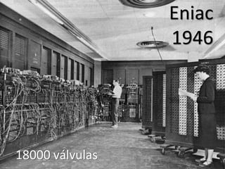 12 
Eniac 
1946 
18000 válvulas  