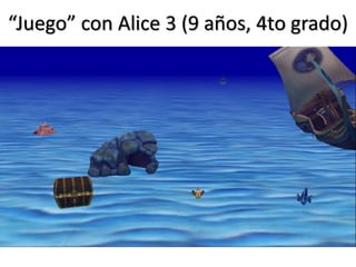 “Juego” con Alice 3 (9 años, 4to grado)  