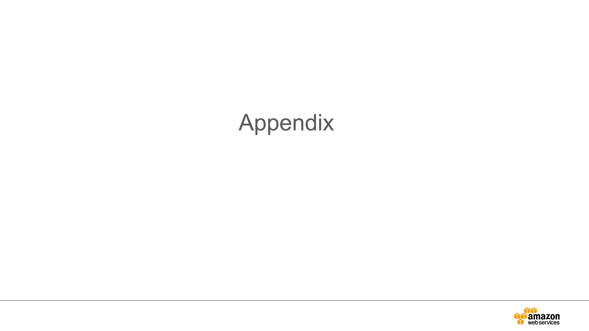 Appendix 
 