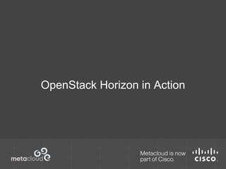 OpenStack Horizon in Action 
 