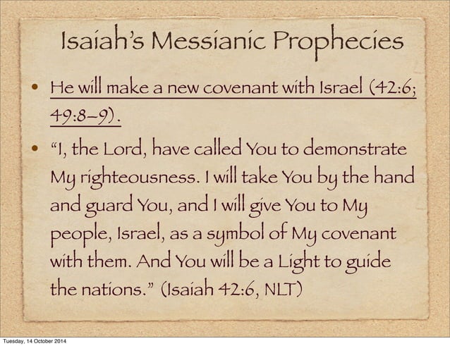 Journey Through The Bible: Isaiah Part 2 - The Messianic prophecies | PPT