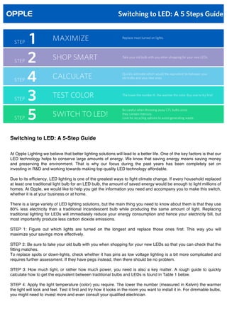 Switching to LED: A 5 Step Guide