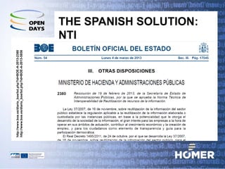 THE SPANISH SOLUTION: NTI 
http://www.boe.es/diario_boe/txt.php?id=BOE-A-2013-2380 http://www.boe.es/diario_boe/txt.php?id=BOE-A-2013-5858  
