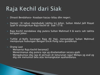 Johor dinasti kesultanan Sejarah Johor