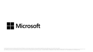 © 2014 Microsoft Corporation. All rights reserved. Microsoft, Windows, and other product names are or may be registered trademarks and/or trademarks in the U.S. and/or other countries. 
The information herein is for informational purposes only and represents the current view of Microsoft Corporation as of the date of this presentation. Because Microsoft must respond to changing market conditions, it should not be interpreted to be a commitment on the 
part of Microsoft, and Microsoft cannot guarantee the accuracy of any information provided after the date of this presentation. MICROSOFT MAKES NO WARRANTIES, EXPRESS, IMPLIED OR STATUTORY, AS TO THE INFORMATION IN THIS PRESENTATION. 

