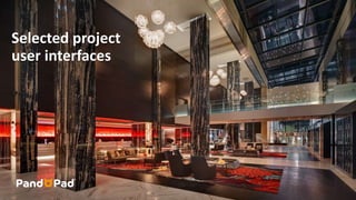 Selected project 
user interfaces 
 