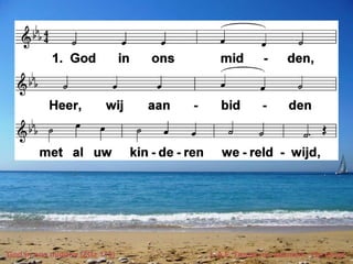 God in ons midden (ZGz 113) t. A.F. Troost; m. anoniem, 19e eeuw 
 