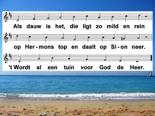 Psalm 133 (LvdK) t. J.W. Schulte Nordholt, J. Wit; m. L. Bourgeois 1551 
 