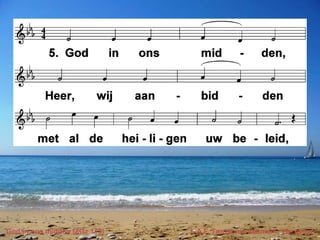 God in ons midden (ZGz 113) t. A.F. Troost; m. anoniem, 19e eeuw 
 