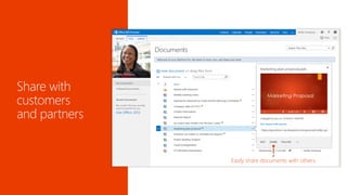 Share directly from Office applications 
Easily share documents with others  
