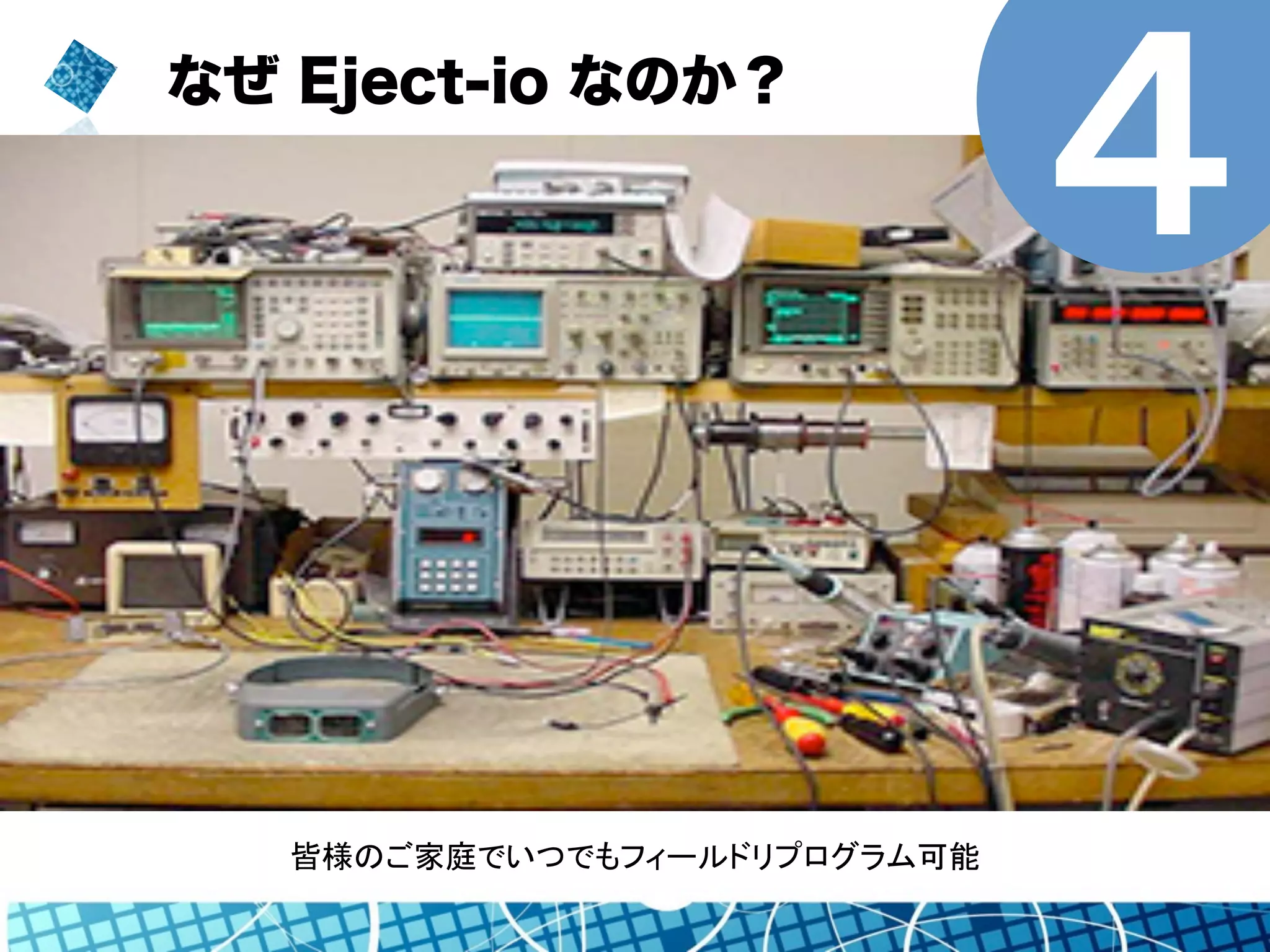 なぜ Eject-io なのか？ ４ 
皆様のご家庭でいつでもフィールドリプログラム可能 
 