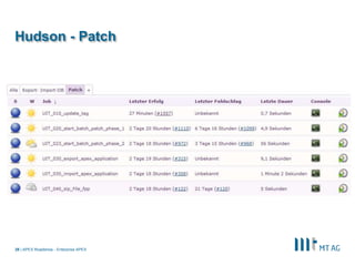|
Hudson - Patch
APEX Roadshow - Enterprise APEX28
 