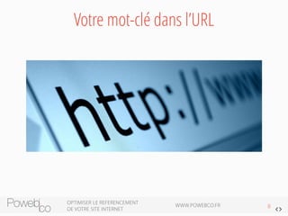 Votre mot-clé dans l’URL 
 