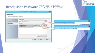 Reset User Passwordアクティビティ 
2014/10/25 28 
 
