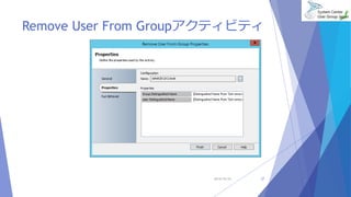 Remove User From Groupアクティビティ 
2014/10/25 37 
 