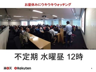 8 
お昼休みにウキウキウォッチング 
不定期水曜昼12時 
 