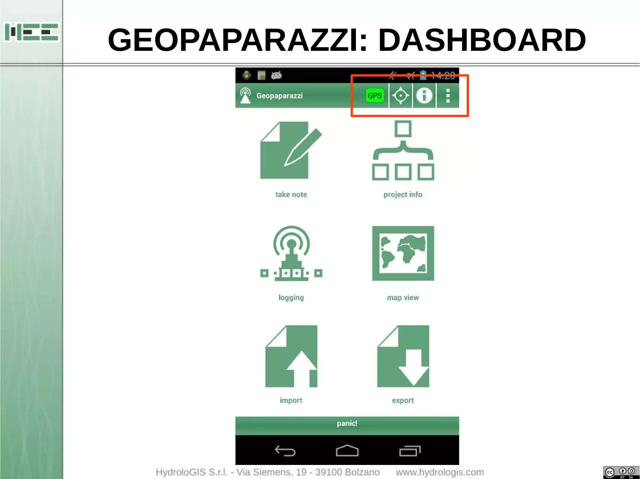 GEOPAPARAZZI: DASHBOARD 
 