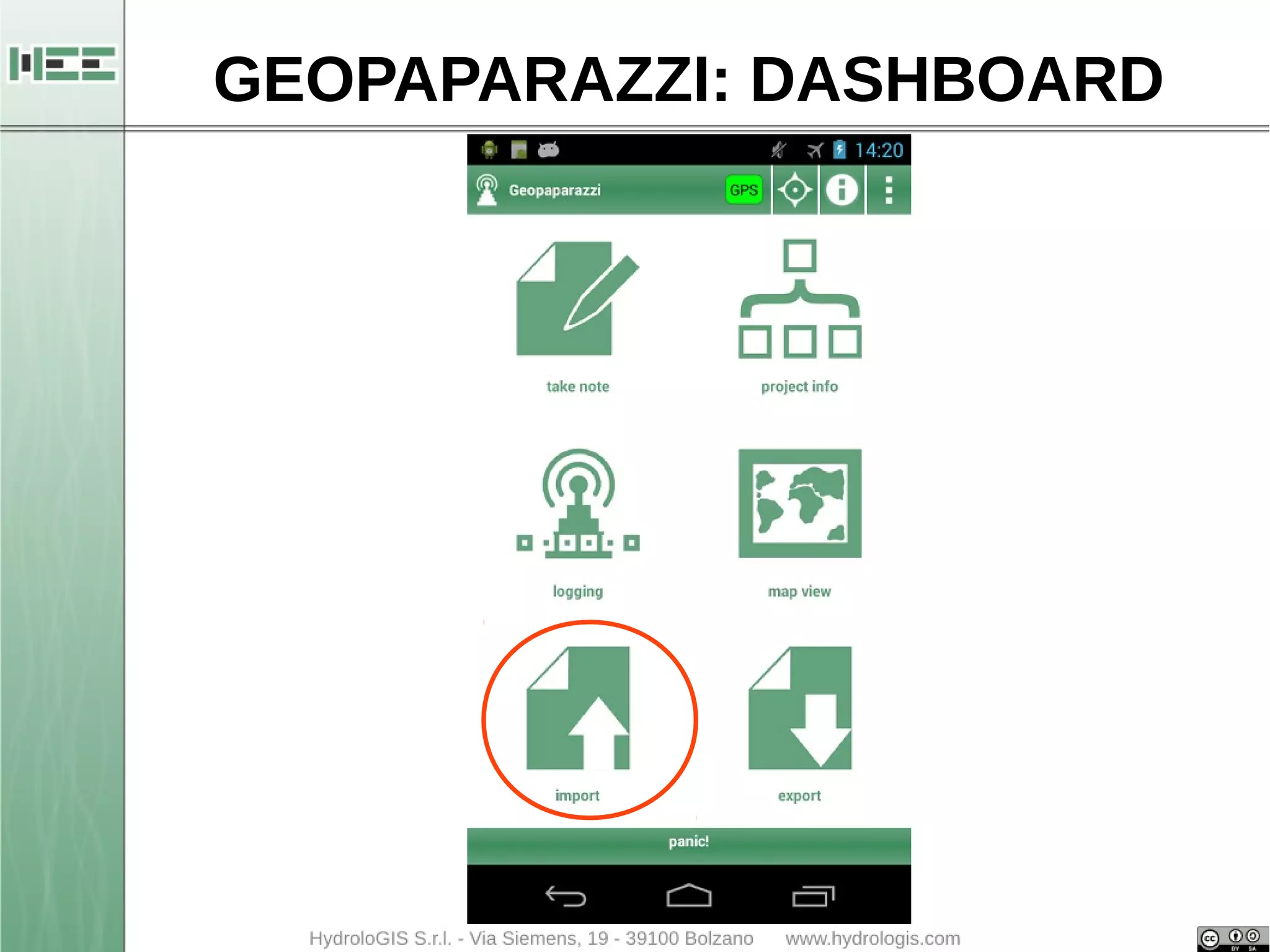 GEOPAPARAZZI: DASHBOARD 
 
